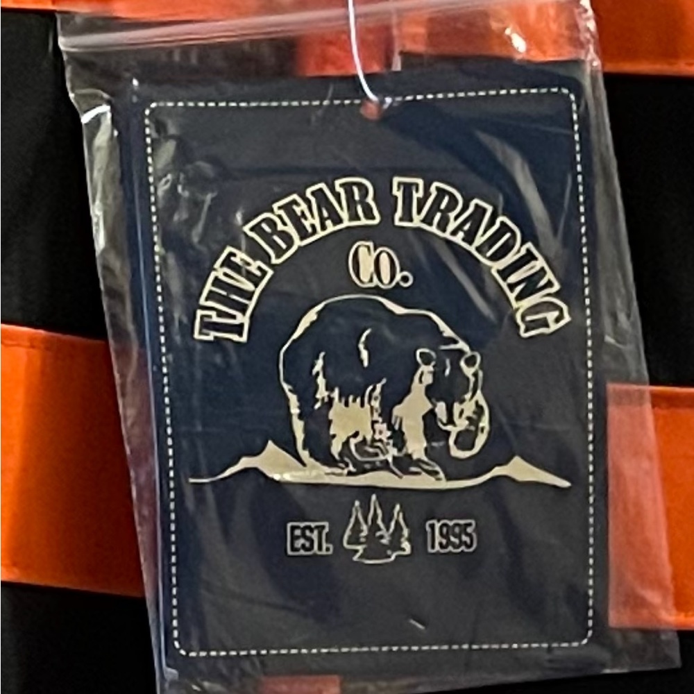 NEW Men’s hooded jacket. Orange/black. Size med - Picture 3 of 3